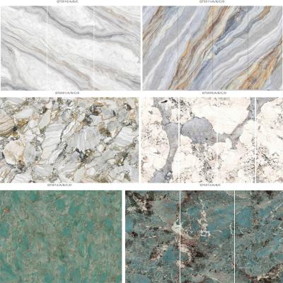 China Luxury Waterproof Bathroom Decorative SPC Wall Panels Sound Proof Interior SPC Marble Sheet for sale
