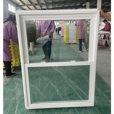 China Nail Fin And Flange 2024 Nueva ventana de vinilo doble colgado con ventana de PVC en venta
