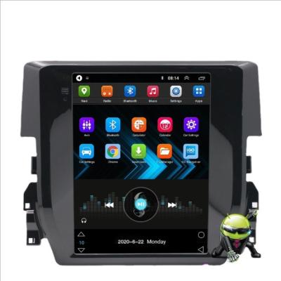 China 2018 2017 2016 Honda Civic Android Head Unit Radio Tesla Type Style Android 9.1 for sale