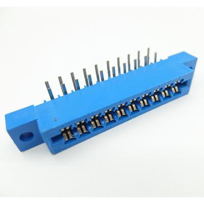 China 3.96mm pitch edge connector slot 805 right angel through hole dip edge card connector for pcb edge type for sale