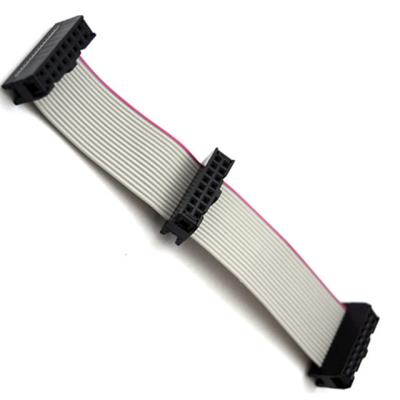 China led flexibe flat ribbon cable 16pin 1.27mm pitch with IDC 2.54mm pitch connector female to female for sale