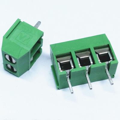 China PCB screw terminal blocks 5.00/5.08mm ptch vertical through hole dip type for sale