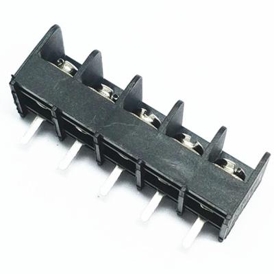 China 7.62mm pitch barrier terminal blocks vertical through hole screws with captive plate for sale