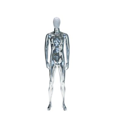China Window Display Silver Male Mannequin , 196CM Height Standing Male Mannequin for sale