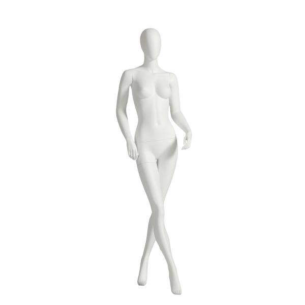Quality Painted Black Full Body Mannequin , Matte Cross Legged Female Fiberglass for sale