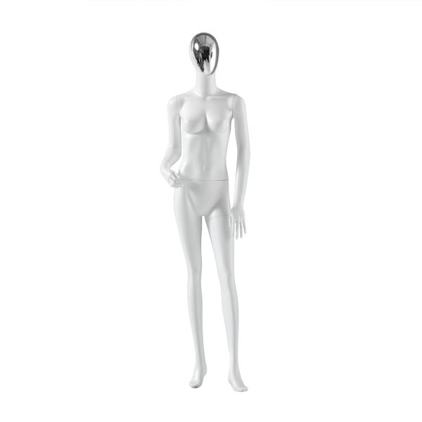 Quality Electrified Face Female Full Body Mannequin Display Natural Curve Matte Painted for sale