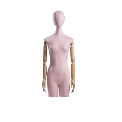 China Multi Color Half Body Female Mannequin , 63CM Waist Upright Half Mannequin Stand for sale