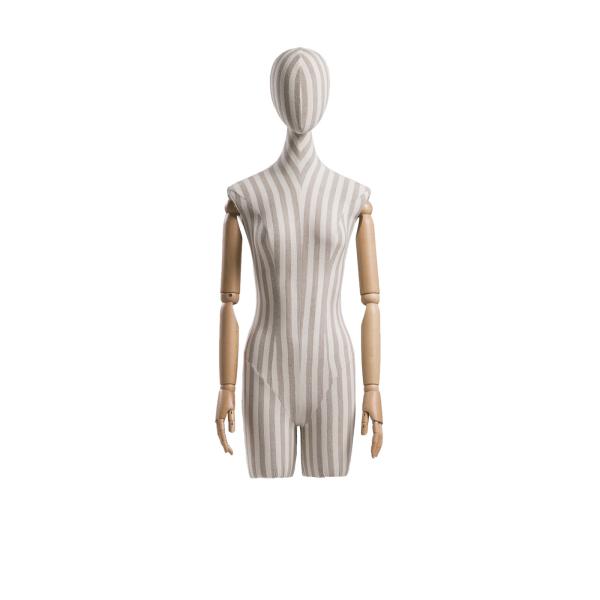 Quality White Half Body Female Mannequin , Half Mannequin Stand For Clothing Display for sale