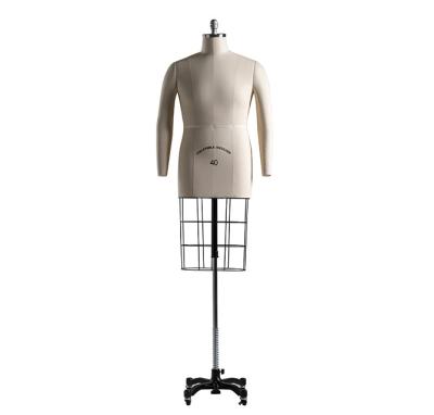 Chine Tailleurs réglables Forme de robe mannequin Stand avec cage Taille de mannequin à vendre