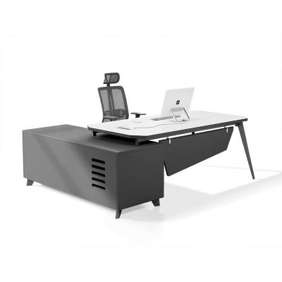 China Modern CEO's Essential L Shape Wooden Executive Office Desk for Boss's Workspace for sale