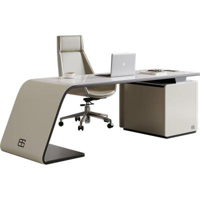 China Commercial Furniture end Modern Boss Table for Executive Manager Luxury Computer Desk for sale