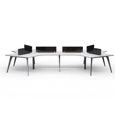 China Combinaciones de escritorio y silla Muebles de oficina modulares para el programa de diseño de la empresa en venta