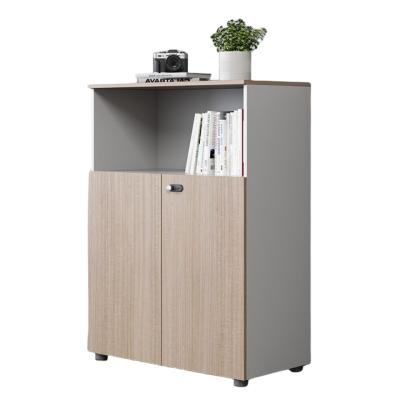 China Office Filing Cabinet Wood Office Drawer Cabinet Movable Three Drawer Office Cabinet With Door for sale