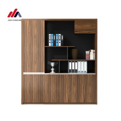 China MFC Wood President Office Background Bookcase Display Shelf for Deluxe Furniture for sale