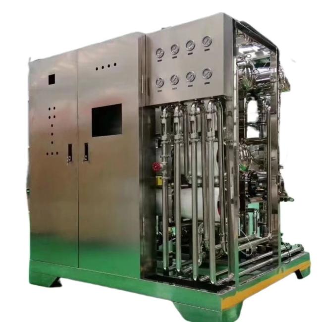 High purity water purification system with stainless steel construction and modular design
