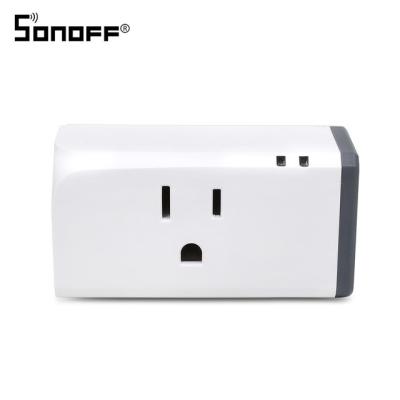 China Sonoff US 16A Mini Wifi Smart Socket Home Power Consumption Measure Monitor for sale