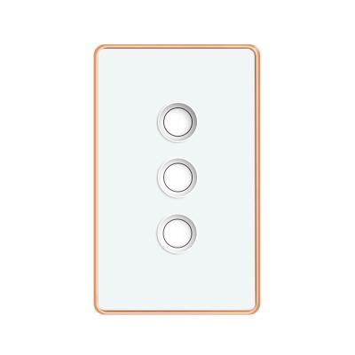 China Glomarket Smart Home Interruptor Smart Recessed Design Concave Concavo Glass Single Fire Line Without Neutral Wire Zigbe for sale