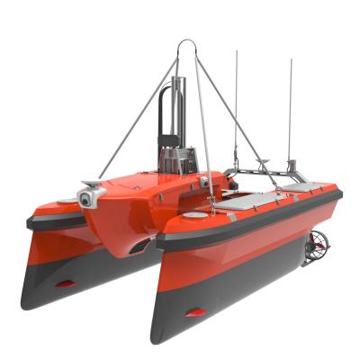 China Hawkvine USV013 Oceanographic Survey Ships 60AH Battery Aluminum and carbon fiber Hull Material for sale