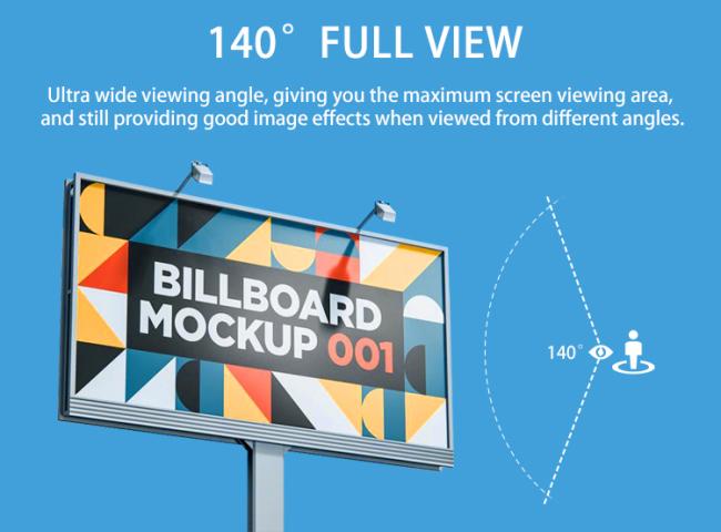 YUYI LED Display wide viewing angle demonstration