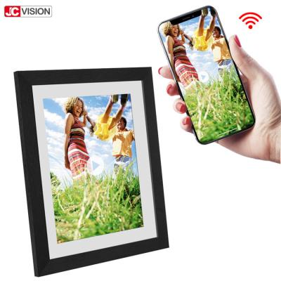 China IPS Touch Screen HD Digital Picture Frame , 16GB LCD Photo Frame Support APP 10.1Inch for sale