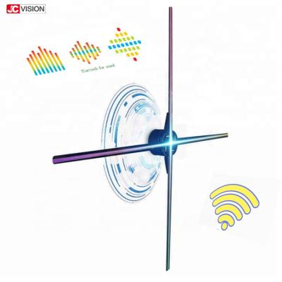 China Spinning Micro 3D Hologram LED Fan , WIFI  3D Hologram Projection 65cm for sale