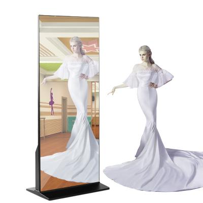 China 43inch Smart Mirror Workout Gym Advertising Intelligent Touch Screen for sale
