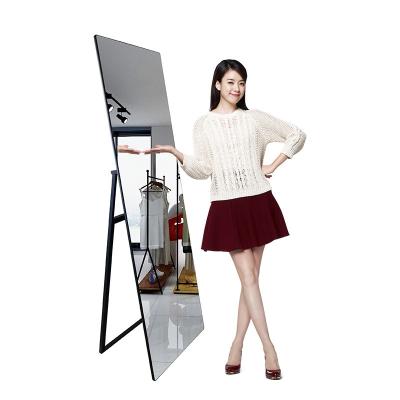 China Interactive 43inch DIY Smart Mirror Ad Player Floor Standing type for sale
