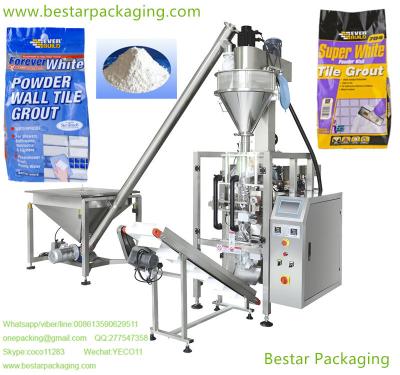 China Stainless steel 304 White Powder Wall Tile Grout packaging machine for sale