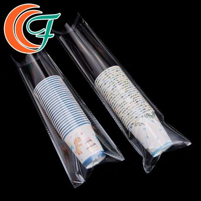 China Cup Packing Long Plastic Bags Clear Transparent OPP Self Adhesive Plastic Poly Bag for sale