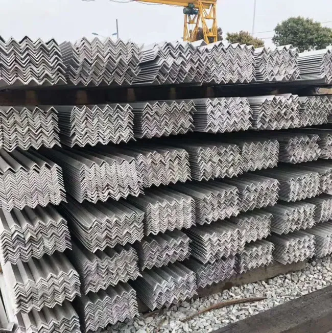 Stainless steel angle bars in various sizes