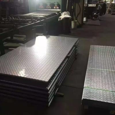 China ASTM 201 304 Stainless Steel Sheet Metal 430 310S 316 321 304 Embossed Checkered Anti Print Finger Perforated for sale