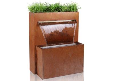China Contemporary Corten Steel Water Wall Water Feature Corrosion Stability for sale