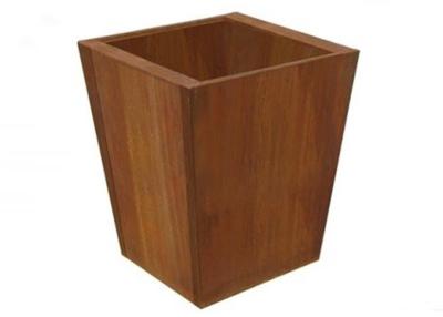 China Outdoor Indoor Nice Planter Corten ,Square Tapered Planter Multi Function for sale
