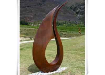 China Professional Contemporary Corten Steel Sculpture , Large Abstract Metal Sculpture for sale