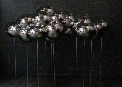 China Polished Stainless Steel Sculpture Cloud Art Modern Home Decoration Forging Technique for sale