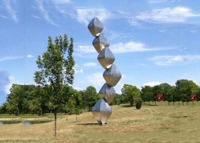 China Abstract Steel Sculpture / Stainless Steel Art Sculptures Garden Landscape Design Cubes for sale