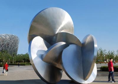 China Modern Decoration Large Outdoor Metal Sculptures All Stainless Steel 316L for sale
