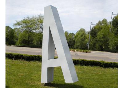 China Free Standing Letter Stainless Steel Sculpture Corrosion Stability Painted Finishing for sale