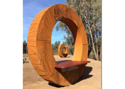China Forging Bench Design Corten Garden Sculpture For Decoration , ODM Available for sale