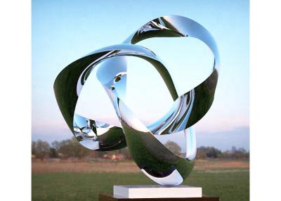 China Custom Size Mirror Polished Stainless Steel Sculpture Modern Art Sculpture for sale