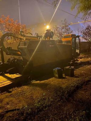 China 42ton horizontal directional drilling machine, project Ф219steel pipe, drilling distance 1010m. for sale