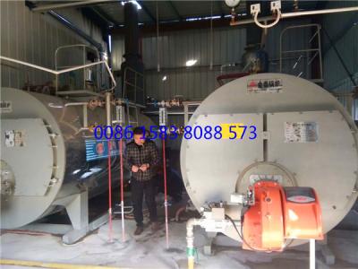 China Newest Design Horizontal 2 ton Oil Gas Fire Tube Steam Boiler for brewing plant,beverage factory for sale