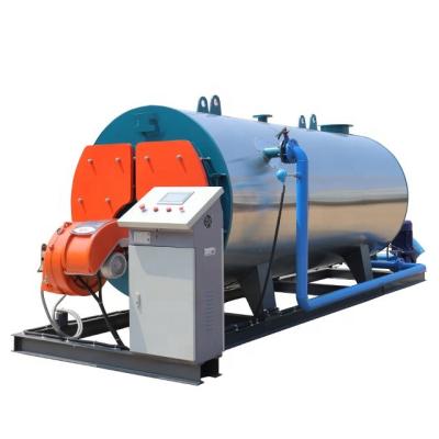 China 0.35MW-7MW Gas Diesel Oil Fired Hot Water Boiler for hotel bathing room heating for sale