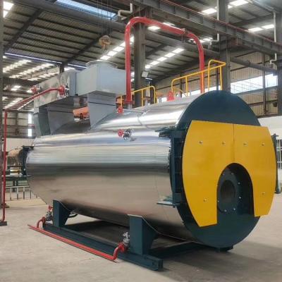 China Horizontal Type Fire Tube Industrial Oil/Natural Gas Fired Steam Boiler for milk pasteurization for sale