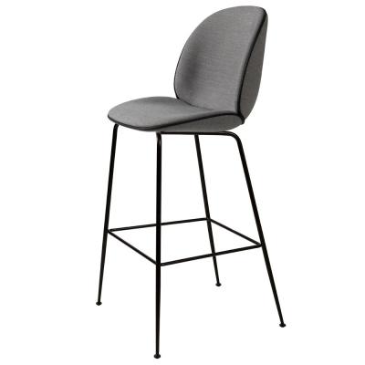 China Beetle Stool Modern Bar Chairs Stainless Steel Powder Coated With Conical Legs for sale