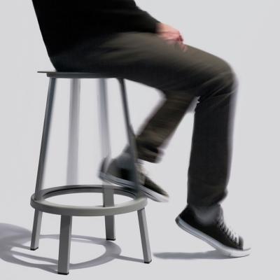 China Revolver Bar Stool Modern Bar Chairs Black Home Furniture For Model Houses for sale