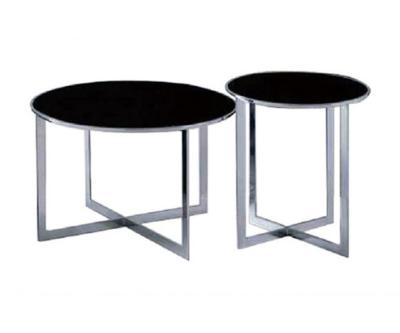 China Small End Round Metal Coffee Table With Metal Legs For Showroom 450 * 480mm for sale