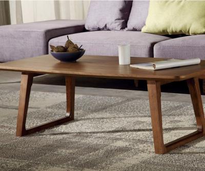 China Simple Design Solid Wood Coffee Table Mdf Panel For Living Room Custom for sale