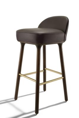 China Beetley Modern Bar Chairs With Robust Wooden Legs 45W × 45D × 97H Cm for sale
