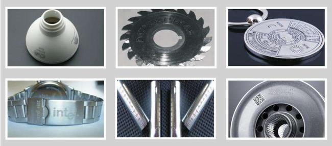 desktop fiber laser marking samples
